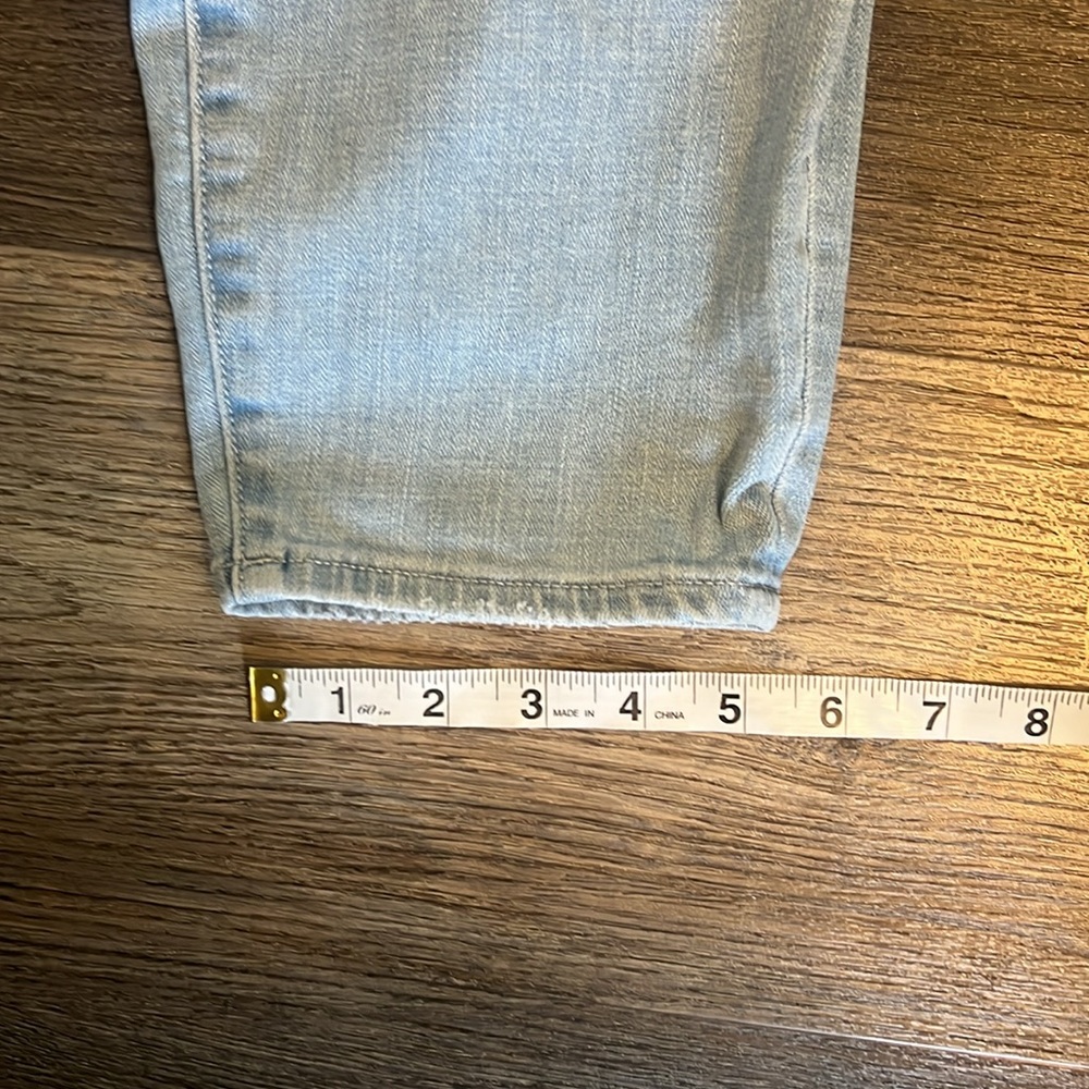 Good American Good Waist High Rise Skinny Distressed  Cropped Jeans 16 - Picture 12 of 12